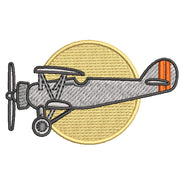 Plane Flight digitized embroidery design