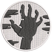 Zombie Hand digitized embroidery design