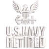 U.S. Eagle Navy Retired digitized embroidery design