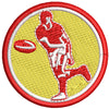 Retro Rugby digitized embroidery design