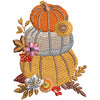 Fall Pumpkins digitized embroidery design