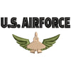 Air Force digitized embroidery design