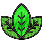 Green Leaf digitized embroidery design