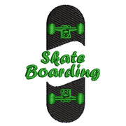 Half Skate digitized embroidery design