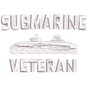 Submarine Veteran digitized embroidery design