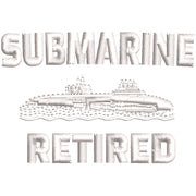 U.S Submarine Retired digitized embroidery design