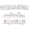 U.S Submarine Retired digitized embroidery design