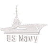 US Navy Warship digitized embroidery design