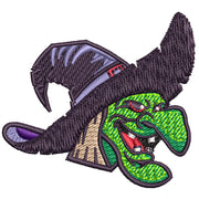 Witch digitized embroidery design