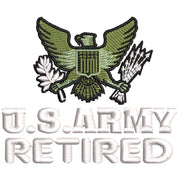 U.S Army Eagle Retired digitized embroidery design