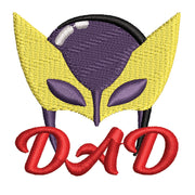 USA Super Hero Dad digitized embroidery design