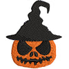 Scary Witch Pumpkin digitized embroidery design