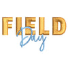 Field Day Logo digitized embroidery design