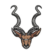 Kudu Antelope digitized embroidery design