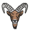 Head of Goat digitized embroidery design