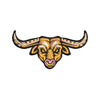 Angry Bull Head digitized embroidery design