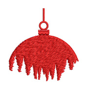 Red Ornament digitized embroidery design