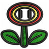 Game Flower digitized embroidery design