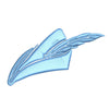 Feather on a Hat digitized embroidery design