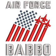 Air Force Babbo digitized embroidery design