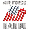 Air Force Babbo digitized embroidery design