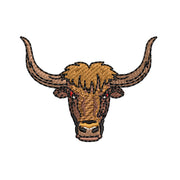 Yak Head digitized embroidery design