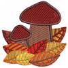 Autumn Shrooms digitized embroidery design