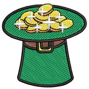 Green Top Hat digitized embroidery design