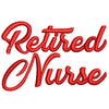 Retired Nurse digitized embroidery design