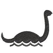 Loch Ness Monster digitized embroidery design