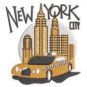 NYC Taxi digitized embroidery design