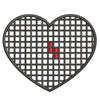 Block Inside Grid Heart digitized embroidery design