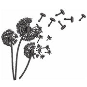 Dandelion digitized embroidery design