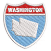 Washington Map on Road Sign digitized embroidery design