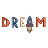 Dream Rocket digitized embroidery design