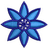 Colorado Blue Columbine digitized embroidery design