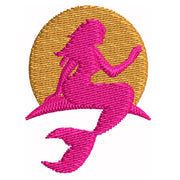 Mermaid Sunset digitized embroidery design