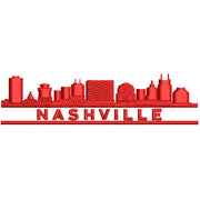 Nashville Skyline digitized embroidery design