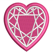 Valentine's Heart digitized embroidery design