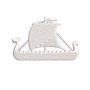 Viking Ship digitized embroidery design