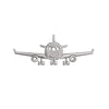 Landing Airplane Mini digitized embroidery design