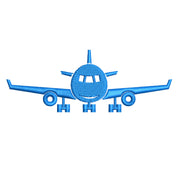 Landing Airplane digitized embroidery design