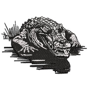 Stealth Striker Alligator digitized embroidery design