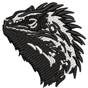 Beared Dragon digitized embroidery design