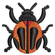 Beetle Rhino Illustration digitized embroidery design