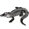 Alligator Silhouette digitized embroidery design