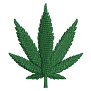 Marijuana Leaf digitized embroidery design