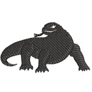 Komodo Dragon digitized embroidery design