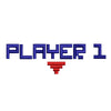 Player 1 embroidery design