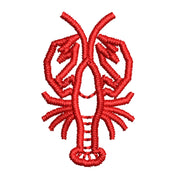 Red Lobster digitized embroidery design